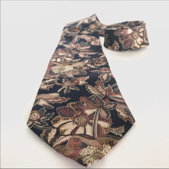 Other - Meeting Street Navy Blue Floral Tie